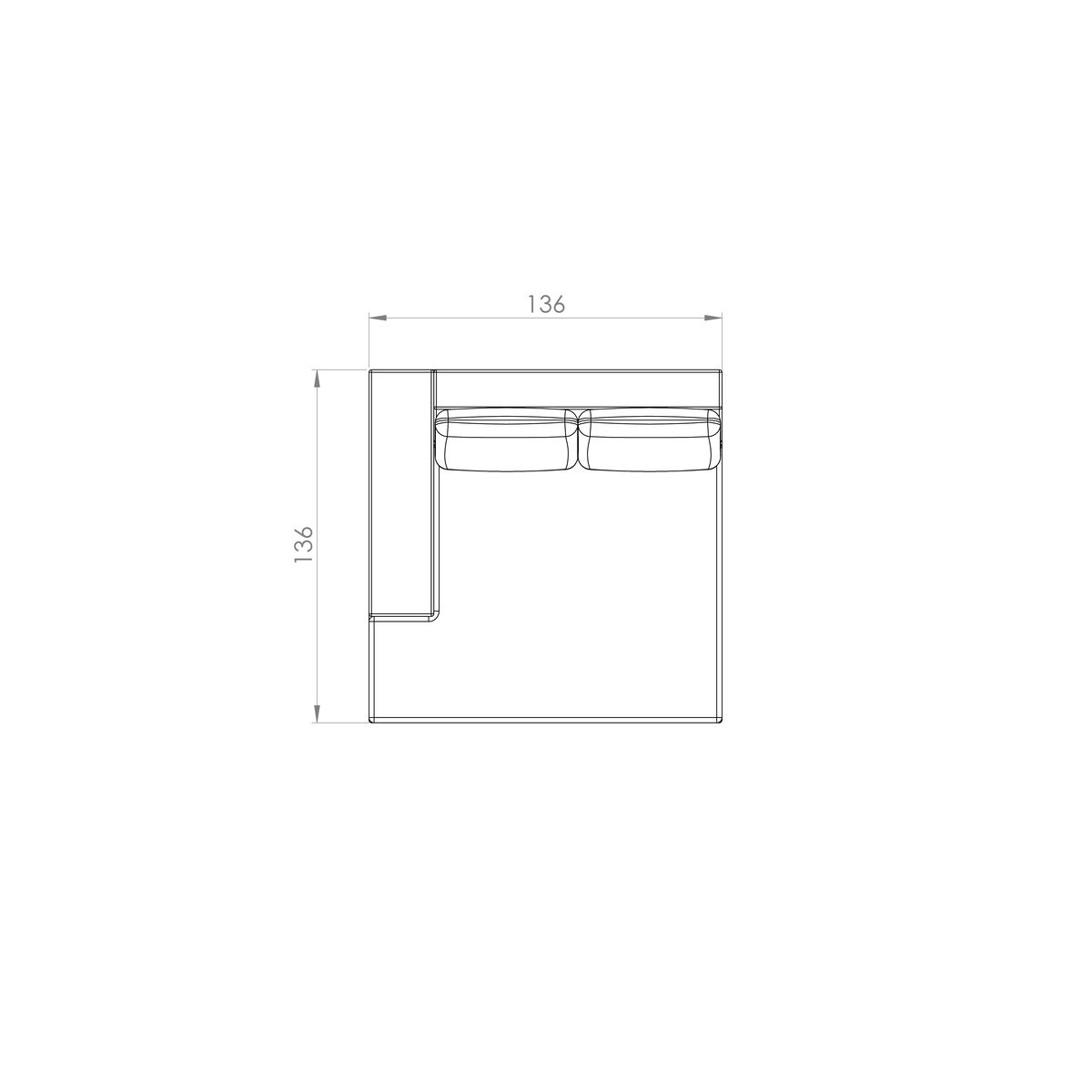 Sofá Atenas — desenho técnico com dimensões (6)