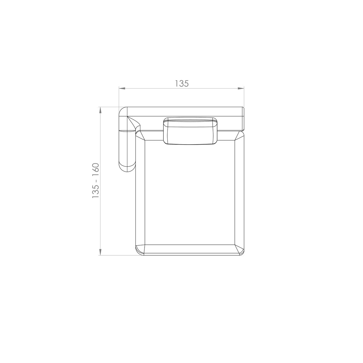 Sofá Bole — desenho técnico com dimensões (6)