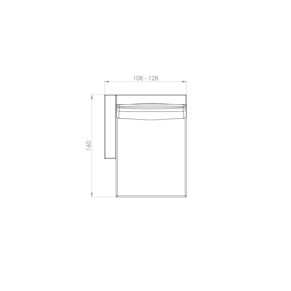 Sofá Cannes — desenho técnico com dimensões (3)