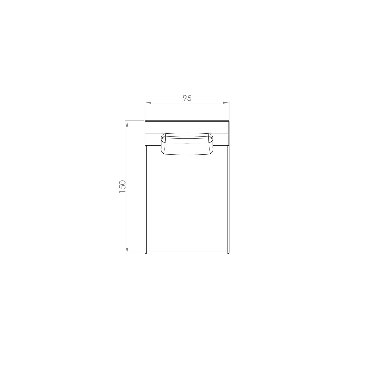 Sofá Atenas — desenho técnico com dimensões (5)