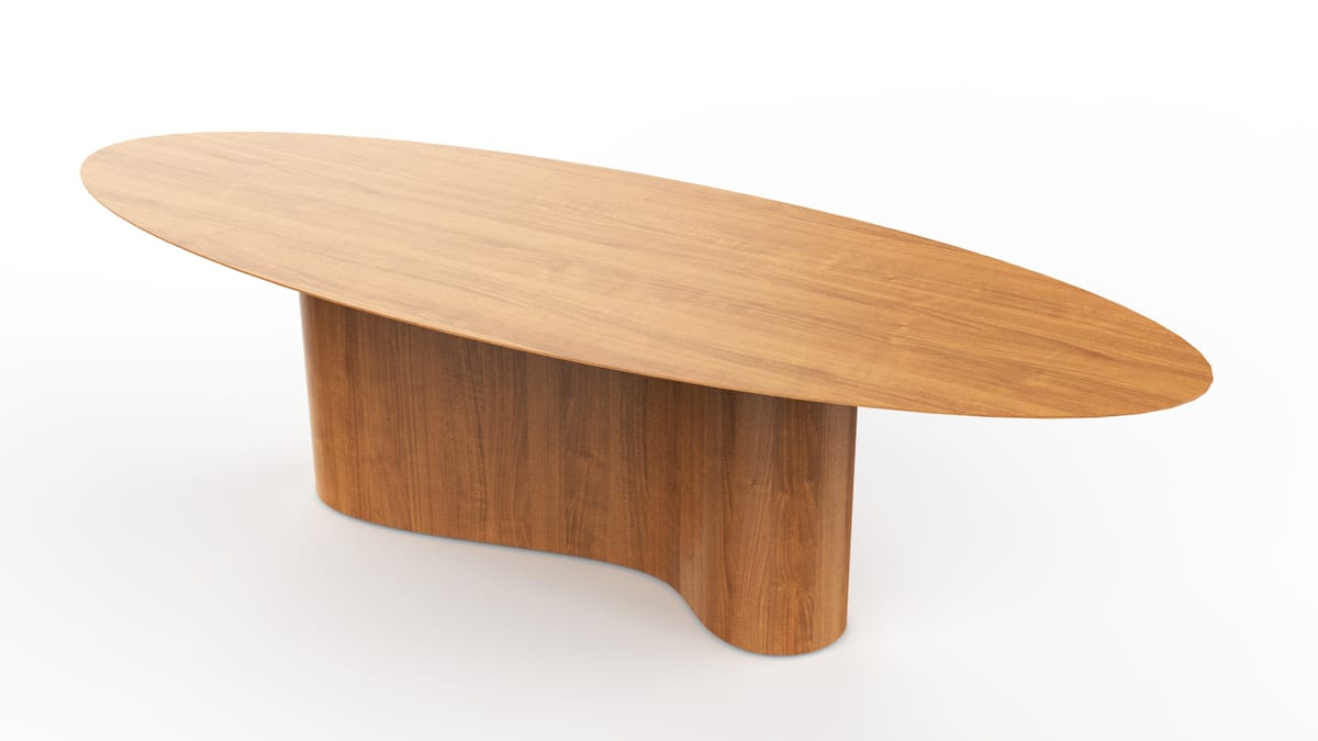 Mesa Jantar Bhora Tampo Oval.1