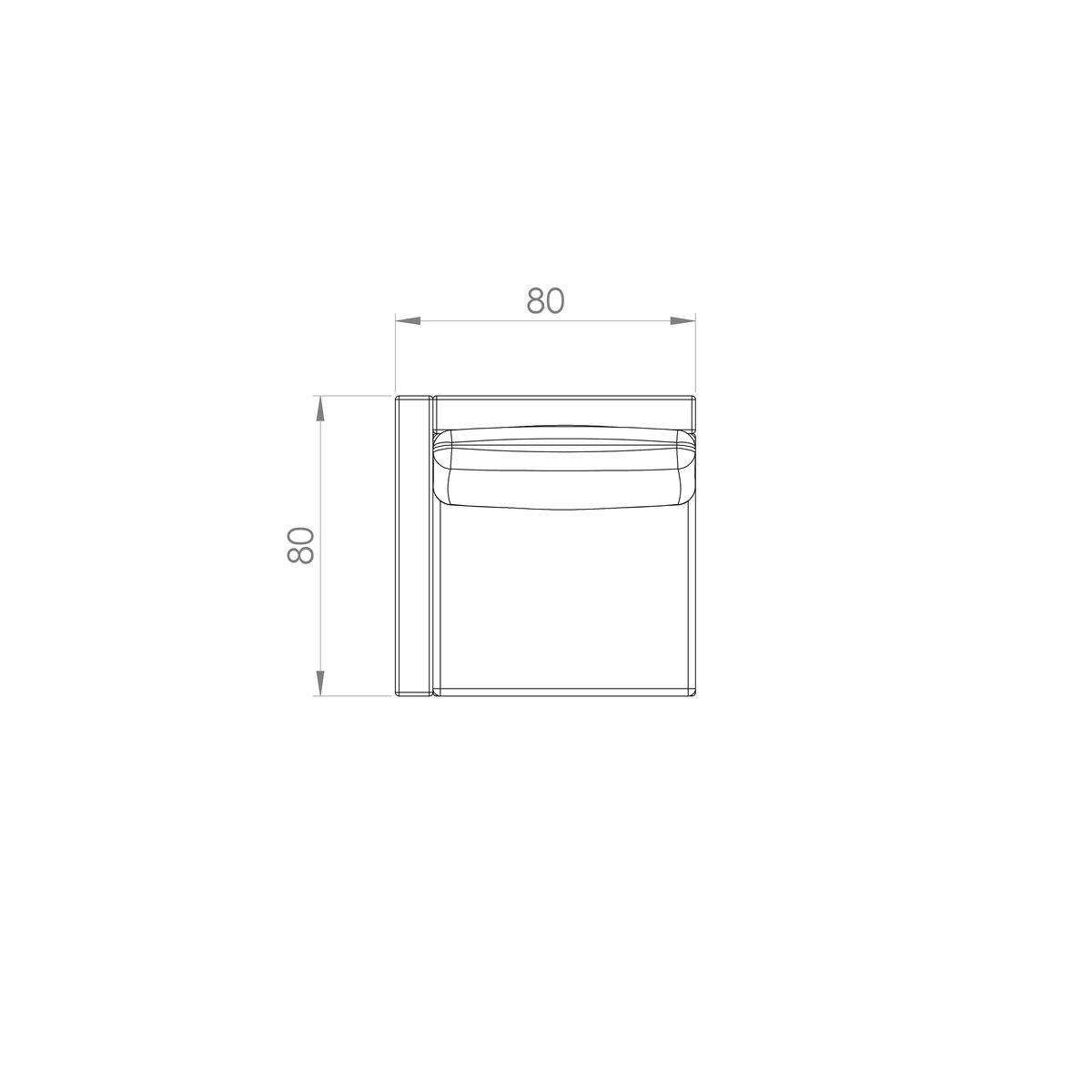 Sofá Milla — desenho técnico com dimensões (3)