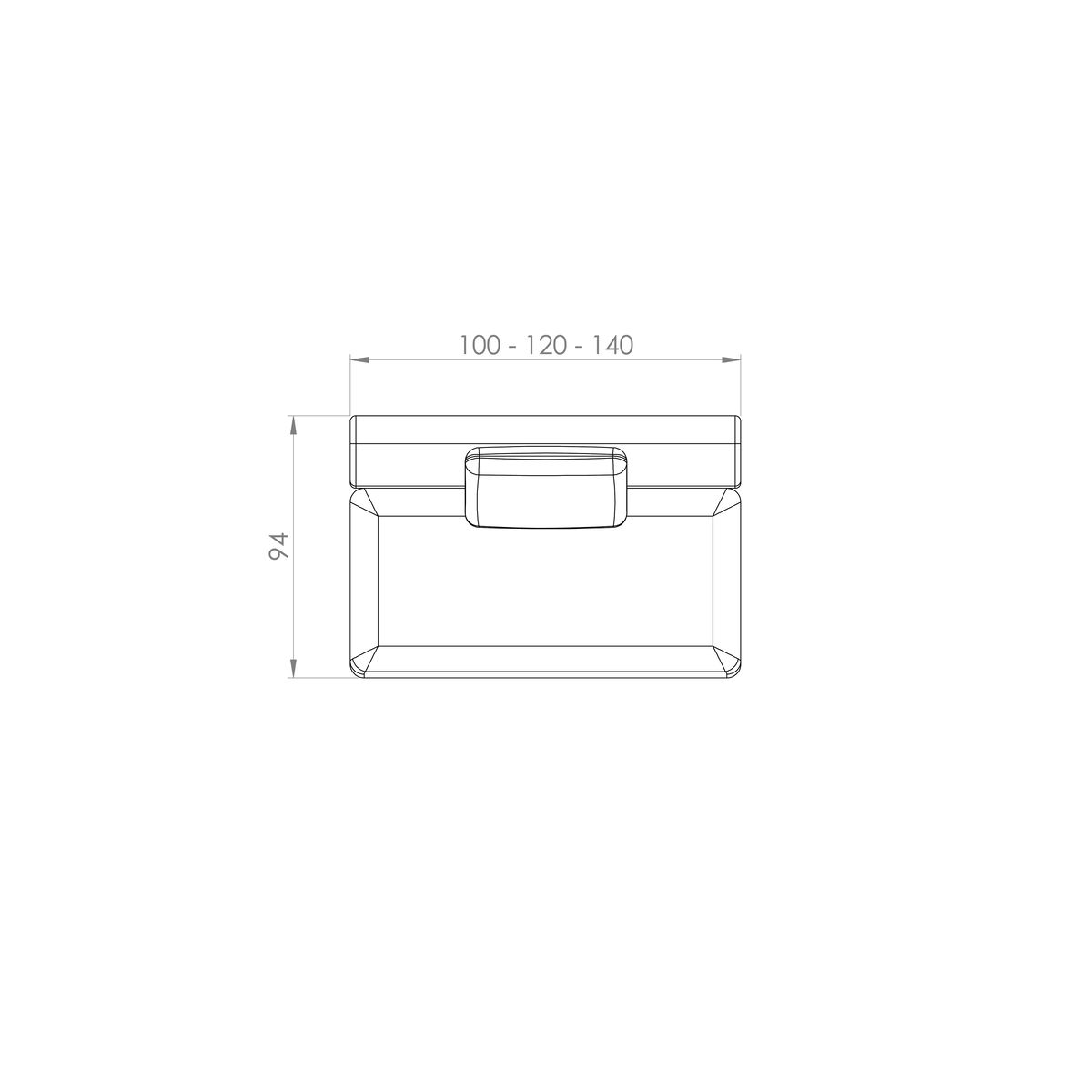 Sofá Bole — desenho técnico com dimensões (3)