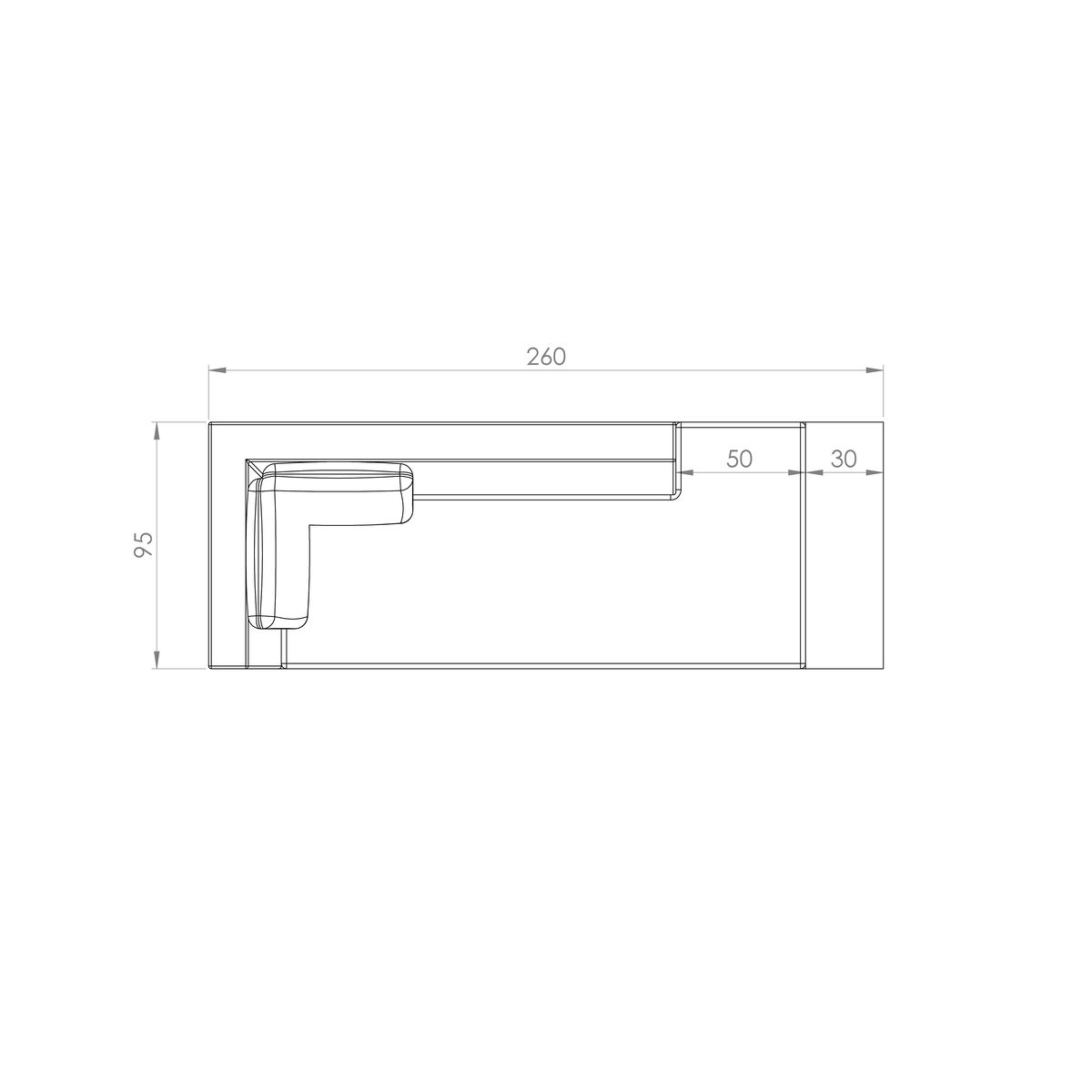 Sofá Atenas — desenho técnico com dimensões (7)