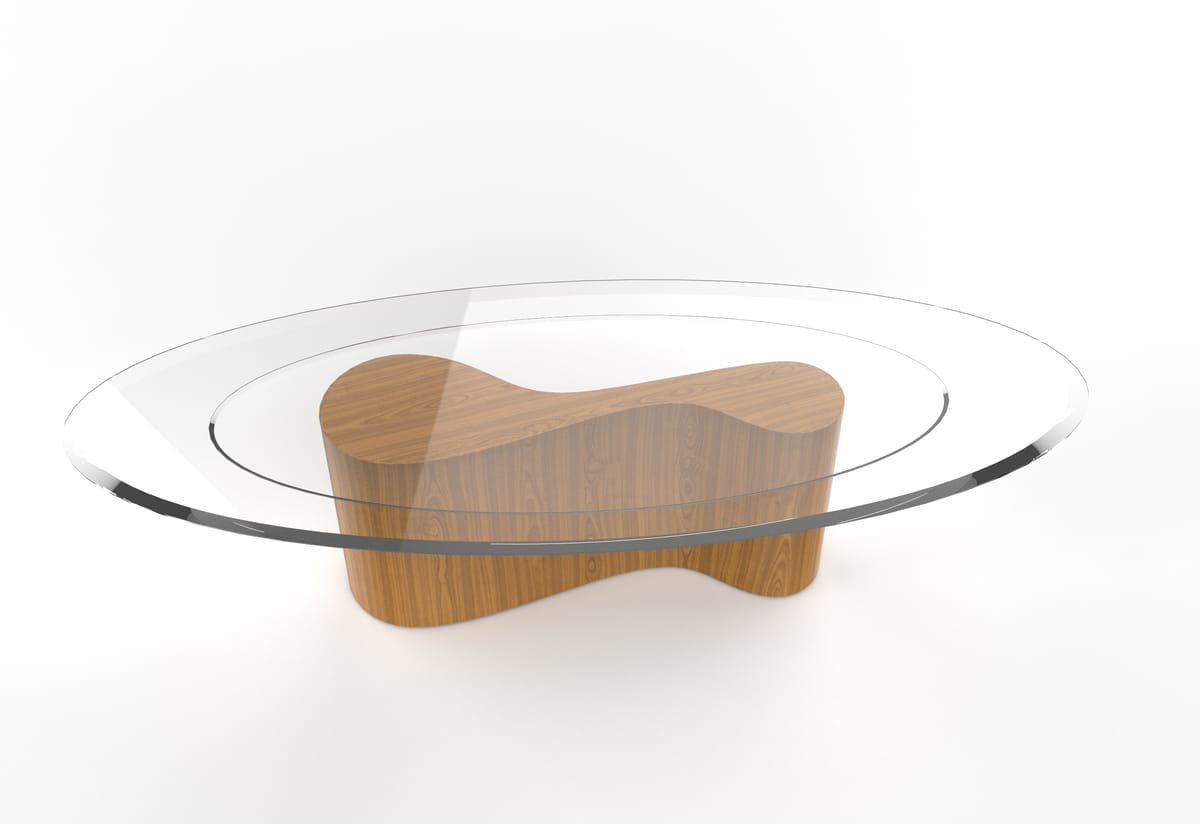 Mesa Jantar Bhora Tampo Oval(somente para visualização da base)