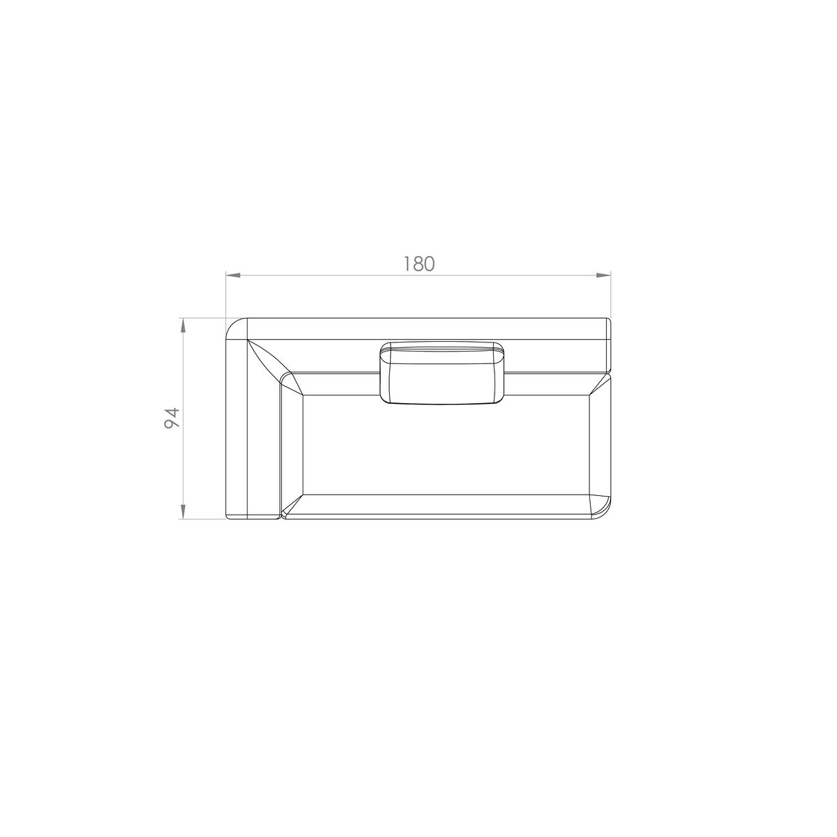 Sofá Bole — desenho técnico com dimensões (7)