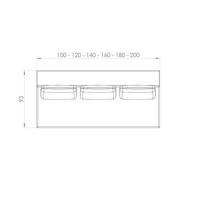 Sofá City — desenho técnico com dimensões (3)