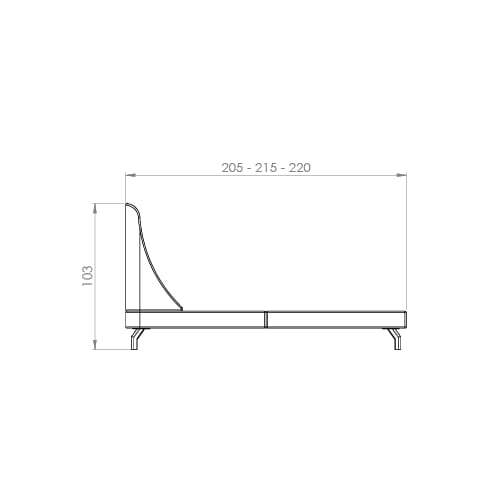 Cama Ar — desenho técnico com dimensões (2)