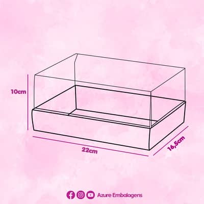 Embalagem para 1 Ovo 150g/250g e 6 Doces, Tampa 10cm, RUBI - Pct. c/ 10un - Imagem 4