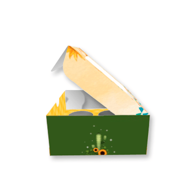 Caixa Para 4 Doces, Com Visor, Arraiá - Pct. c/ 10 un - Imagem 4