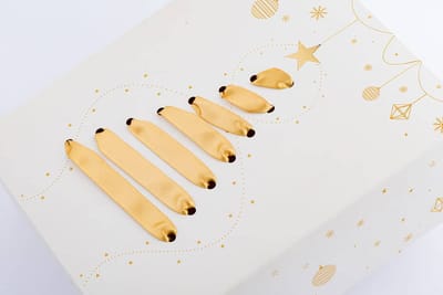 Caixa Para Presente, Com Fita De Cetim, Natal - 5un - Imagem 5
