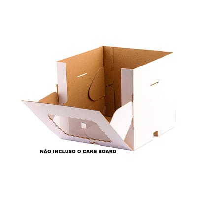 Caixa para Transporte de Bolo 26,5x26,5x24,5 - 5un - Imagem 2