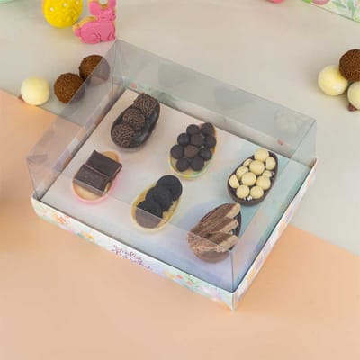 Caixa para Kit Degustação, 6 Ovos de 50g, Tampa 10cm, TERNURA - 10un - Imagem 2