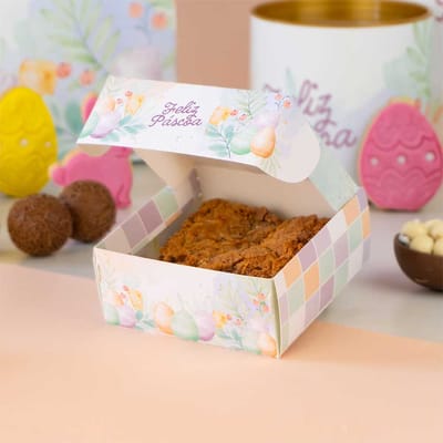 Caixa Para 4 Doces ou 1 Brownie, Com Visor e berço, TERNURA - 10un - Imagem 3