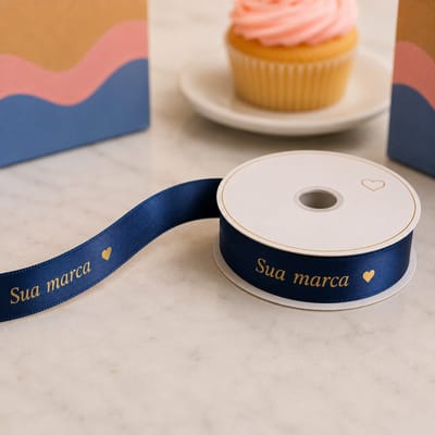 Fita de Cetim 22mm Personalizada