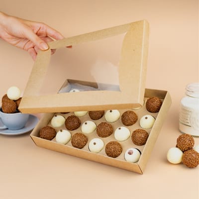 Embalagem Para 24 Doces, Kraft - Basics - Imagem 2