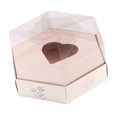 Embalagem para 1 Coração de colher 200g/500g Especial, Carinho - 5un