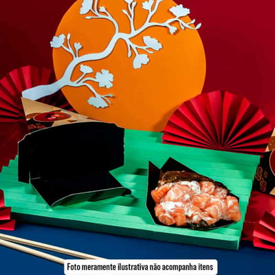 Embalagem Para Temaki Delivery, Black - 25un - Imagem 3