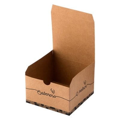 Embalagem para Lanches e Hambúrguer, Kraft - 25un