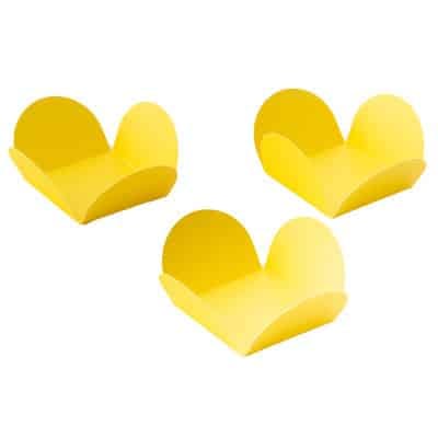 Forminha De Doce 4 Pétalas, Amarela - 50un