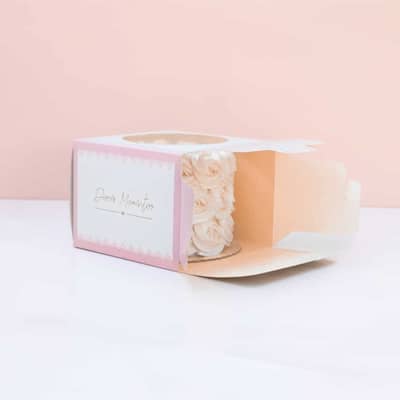 Embalagem para Bolo P (15,5x15,5x11,7cm), Com Visor, Momentos - 5un - Imagem 3