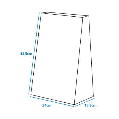 Saco de Papel, Basics, Kraft para Lanches G, 24x43,5x15,5, Selos – 100un - Imagem 5