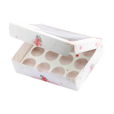 Embalagem Para 12 Doces Com Berço E Visor, Florescer - 25un - Imagem 2