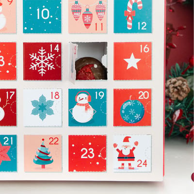 Caixa para 24 doces Calendário Advento, Livro de Natal - 5un - Imagem 4