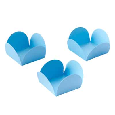 Forminha De Doce 4 Pétalas, Azul Claro - 50un - Imagem 2