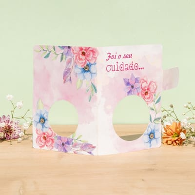 Cartão para Blister de doces, CUIDADO - 10un - Imagem 3