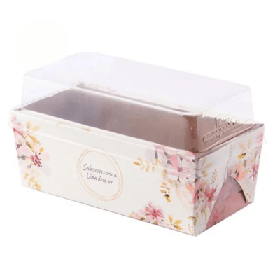 Forma Forneável com tampa, Floral - 25un
