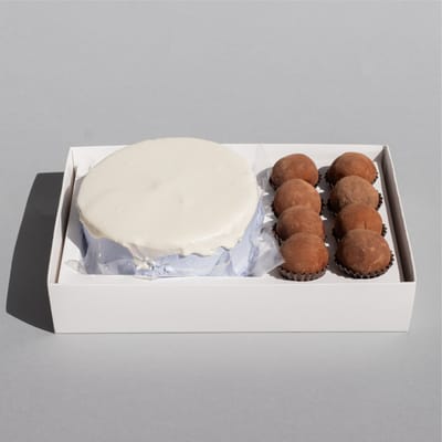Embalagem para 1 Mini Bolo e 8 Doces, Basics, Branca - 10 un - Imagem 2
