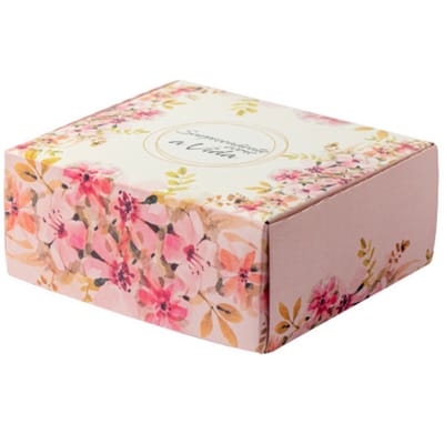 Caixa para Presente, “P” 14,5x13x6cm – Floral – 10un - Imagem 2