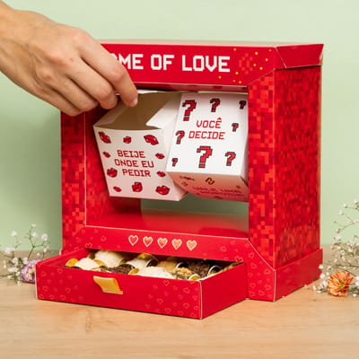Embalagem para 15 doces, GAME OF LOVE - Unitário - Imagem 2