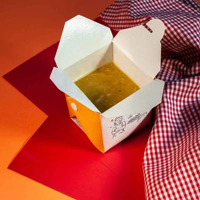 Embalagem Box Para Alimentos 850Ml, Yellow - 25un - Imagem 6