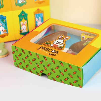 Caixa para Kit Mini Confeiteiro com visor, FÁBULA - 10un
