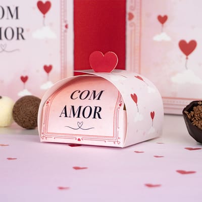 Caixa para Doces, COM AMOR - 10un