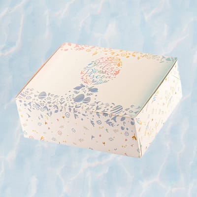Caixa para Presente, com papel, “G” 23x19x8,5cm, VIDA - 25un