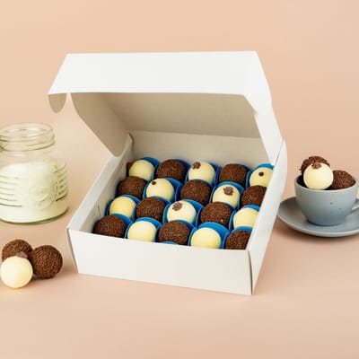Caixa para transporte 25 doces, sem berço, Branca Basics - 10un - Imagem 2