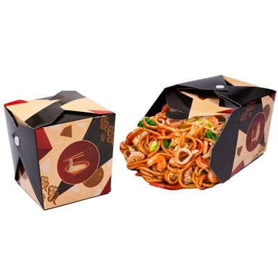 Embalagem Box 850Ml Yakisoba, Black -  25un - Imagem 3