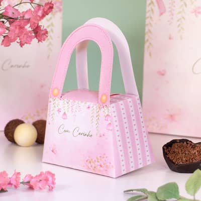 Bolsinha para Doces Diversos, COM CARINHO - 10un