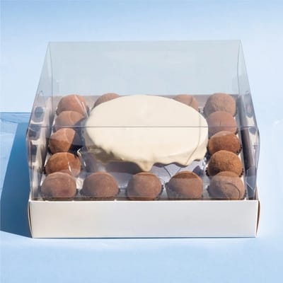 Embalagem para 1 mini bolo e 16 doces, Basics, Branca - 10 un - Imagem 2