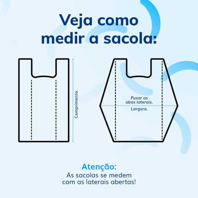 Sacola Plástica G, 50x60, Que Seja Doce - 25un - Imagem 4