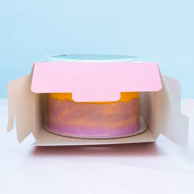 Embalagem para Bolo G (26,5x26,5x18,5cm), Com Visor, Doçura - 5un - Imagem 3