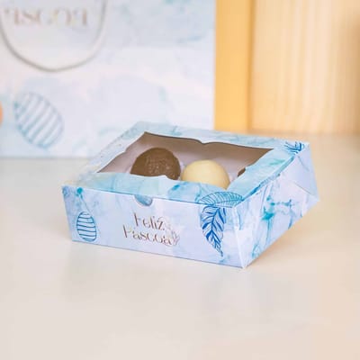 Embalagem Para 6 Doces, Com Visor e berço, HOLY - 10un - Imagem 2