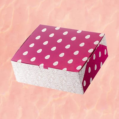 Caixa para Presente “G” 23x19x8,5cm com papel, Rubi - 25un