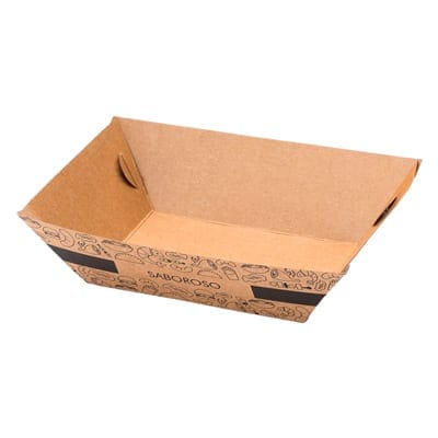 Embalagem Para Porções 350Ml, Kraft - 25un