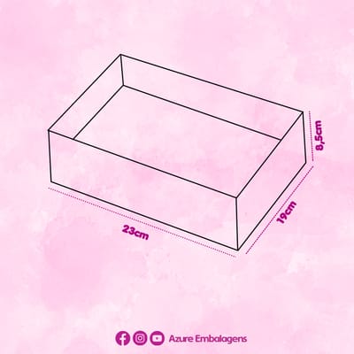 Caixa para Presente “G” 23x19x8,5cm, Rubi - 25un - Imagem 6