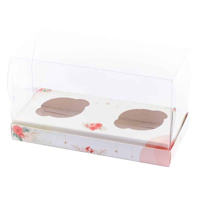 Embalagem para 2 Mini Chocotones 100gr - Natal - 10un - FLORESCER