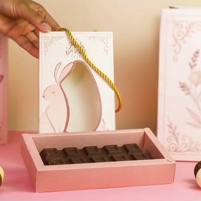 Embalagem para Barra de chocolate com visor e alça, ELEGANCE - 10un - Imagem 2